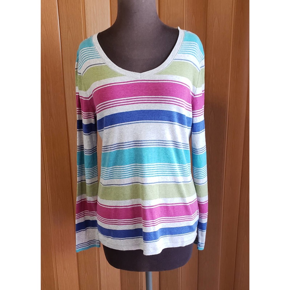 Sonoma size medium multicolored  long sleeve knit top